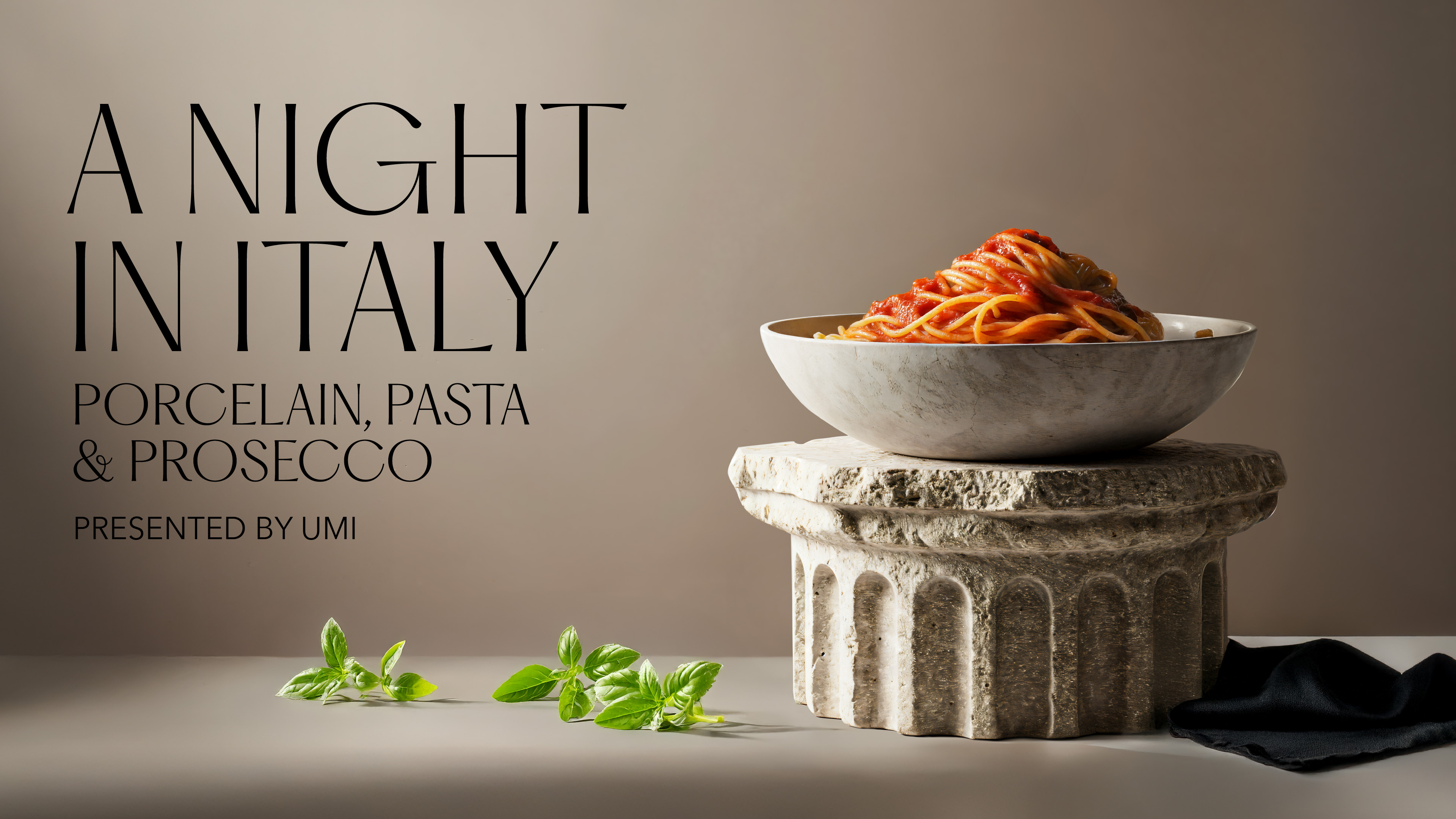 Porcelain, Pasta, Prosecco